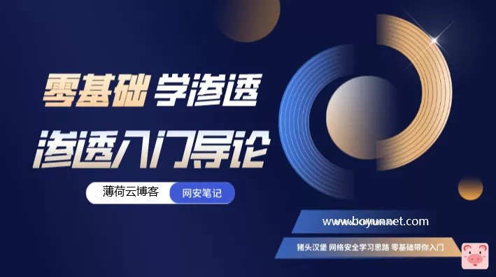 【零基础学渗透】渗透测试入门导论 附在线视频 渗透测试模板礼包插图