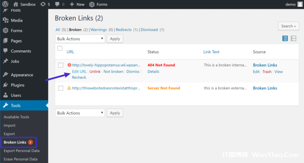 如何查找和修复无效的WordPress链接