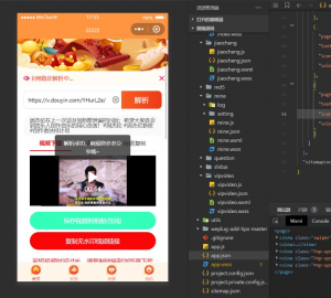 2022橙色前端微信去水印小程序源码-薄荷云博客