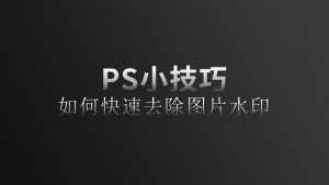 PS去水印(ps去水印的几种方法)-薄荷云博客