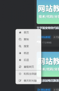 给网站自定义鼠标右键菜单[网站教程]-薄荷云博客
