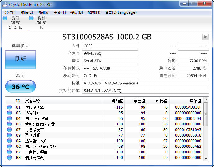 【分享】CrystalDiskInfo v8.17.6正式版