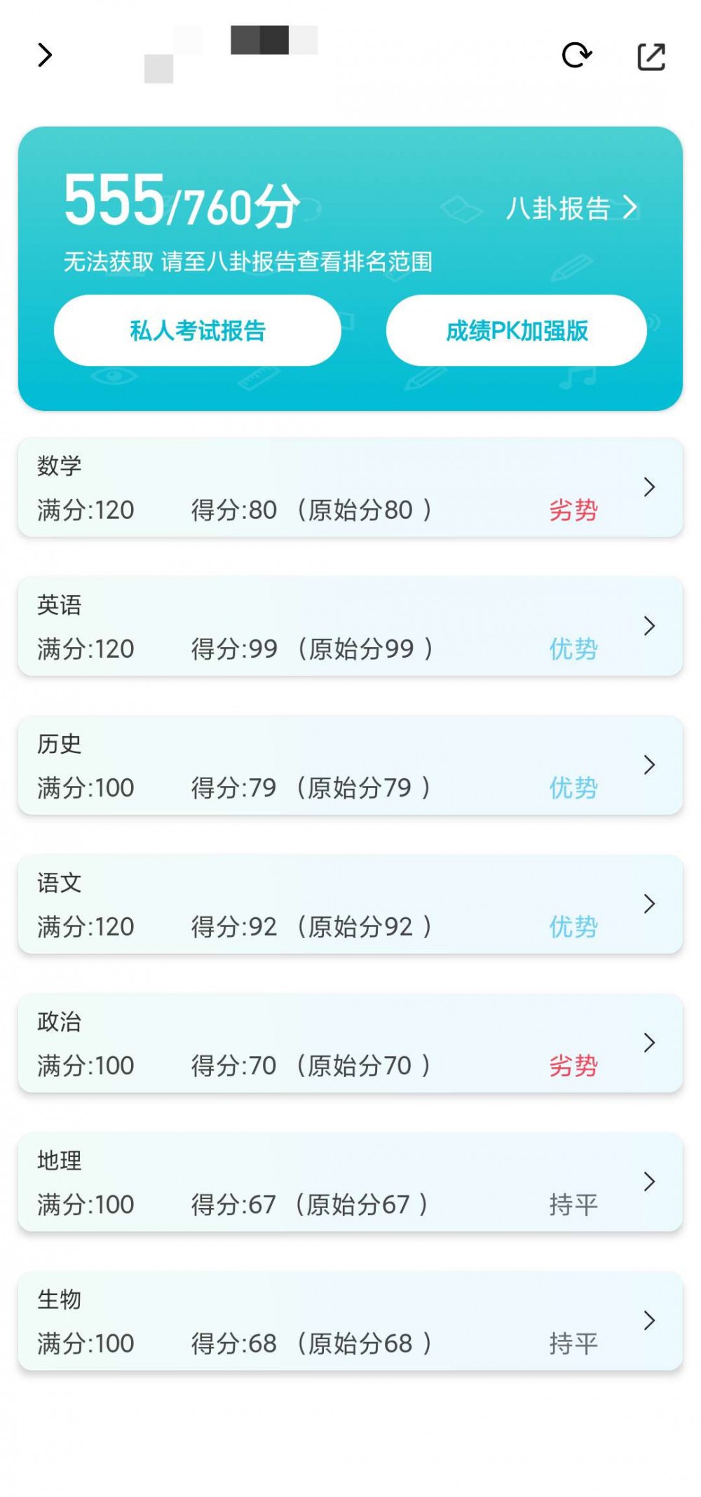 【原创】分数API_2.9(好分数增强版)新增八卦报告-薄荷云博客