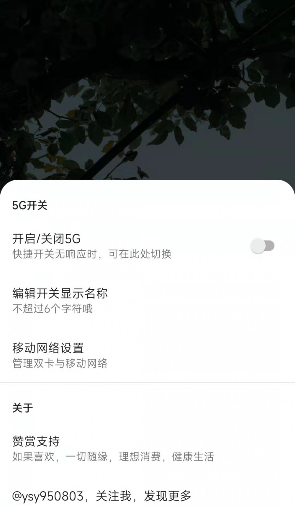 【分享】MIUI 5G开关2.02插图3 【分享】MIUI 5G开关2.02